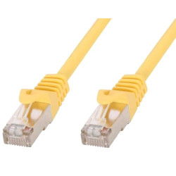 cavo di rete techly in rame cat.6 giallo sftp lszh 2m