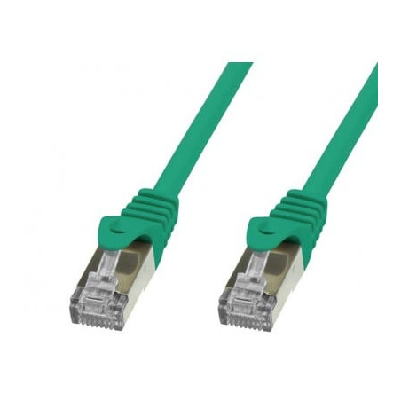 cavo di rete techly in rame cat.6 verde sftp lszh 1m