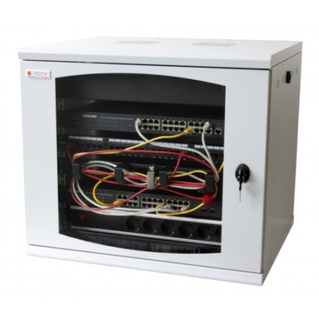 armadio rack techly 19'' a muro 13 unita' sezione unica