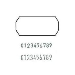 Rotolo prezzatrice markin 1000 etichette 26x16mm bianche permanenti