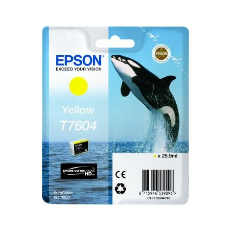 Cartuccia epson giallo t 7604 [c13t76044010]