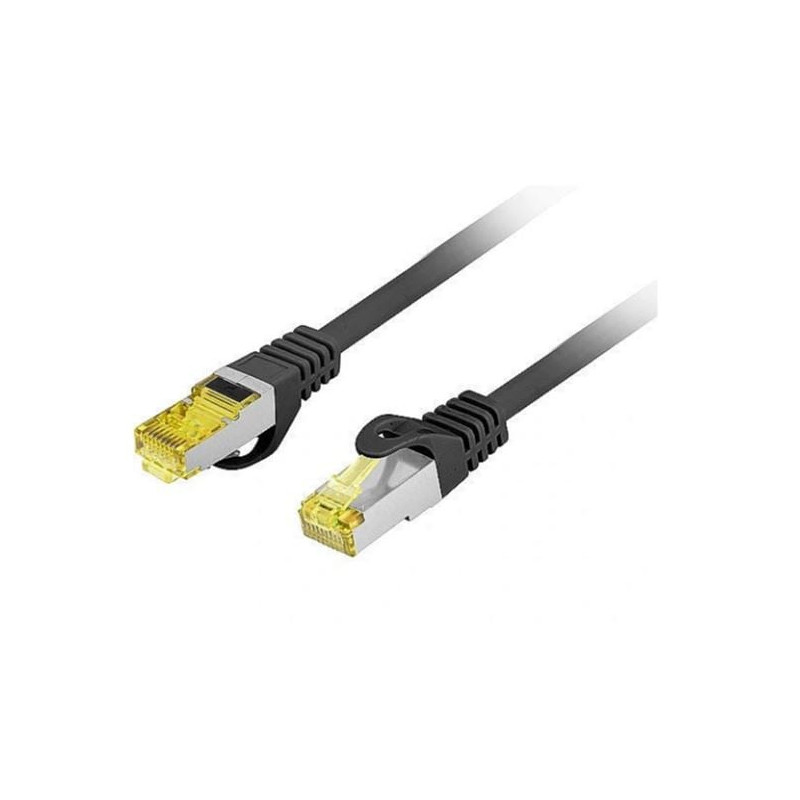 cavo di rete lanberg patch cat.6a s/ftp lszh cu 0.25m/nero [aklagksp6000231]
