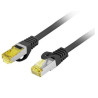 cavo di rete lanberg patch cat.6a s/ftp lszh cu 0.25m/nero [aklagksp6000231]
