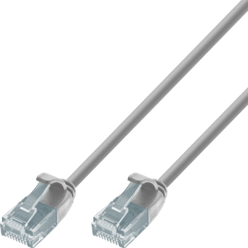 cavo di rete techly patch cat.6 utp slim 3m grigio