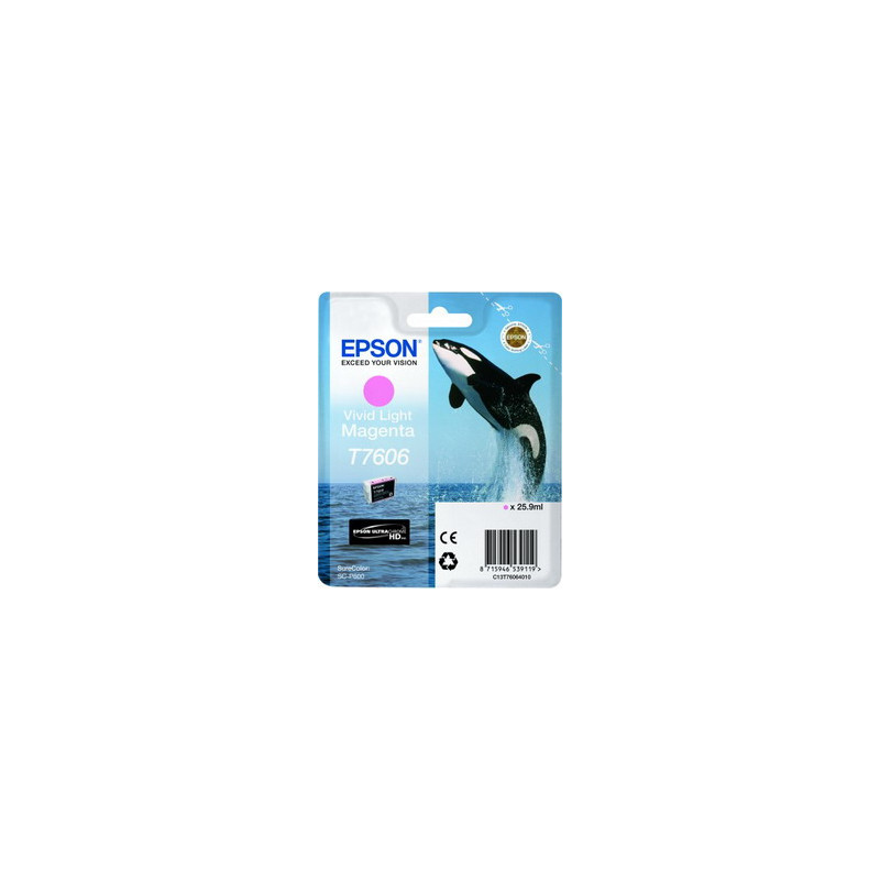 Cartuccia epson vivid light magenta t 7606 [c13t76064010]
