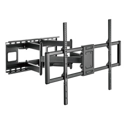 supporto murale techly braccio da tavolo per monitor doppio 60-120''