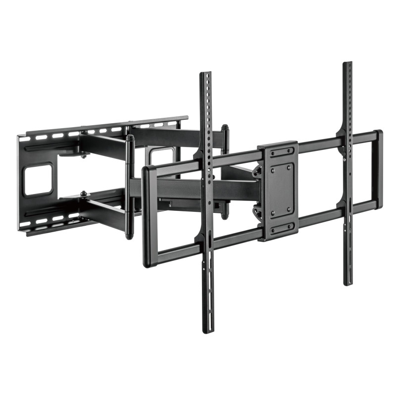 supporto murale techly braccio da tavolo per monitor doppio 60-120''
