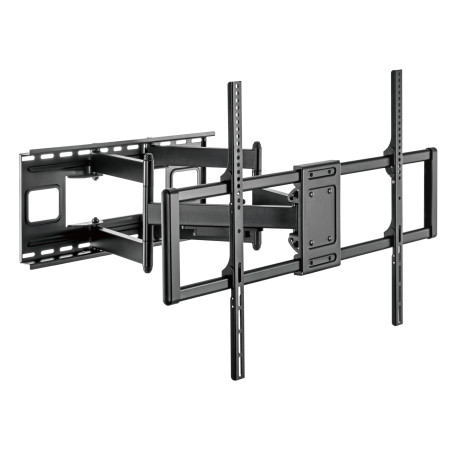 supporto murale techly braccio da tavolo per monitor doppio 60-120''