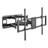 supporto murale techly braccio da tavolo per monitor doppio 60-120''