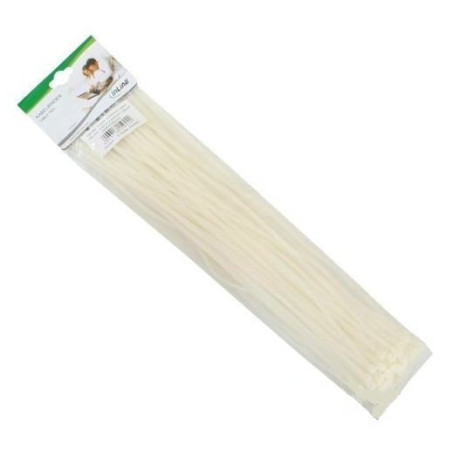 Fascette nylon inline per cablaggio, 450x4,8mm, colore neutro, 100pz