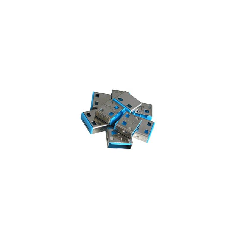 blocca porte lindy usb typo a blu [40462]