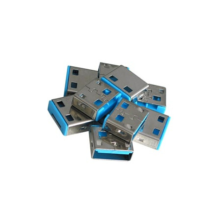 blocca porte lindy usb typo a blu [40462]