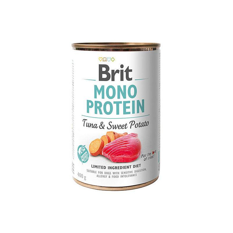 cibo umido per cani brit protein pies tonno e patate dolci alimento