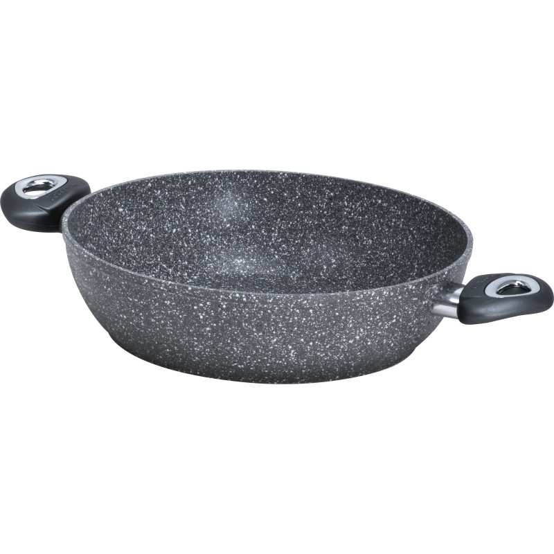 padella aeternum tegame antiaderente petravera 28cm grigio pietra