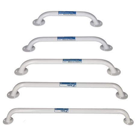 maniglia bagno mobilex corrimano in metallo 80cm max 120kg bianco
