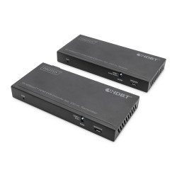 set extender hdmi digitus 4k hdbaset 150m 60hz usb 2.0 nero [ds-55526]