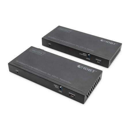 set extender hdmi digitus 4k hdbaset 150m 60hz usb 2.0 nero [ds-55526]