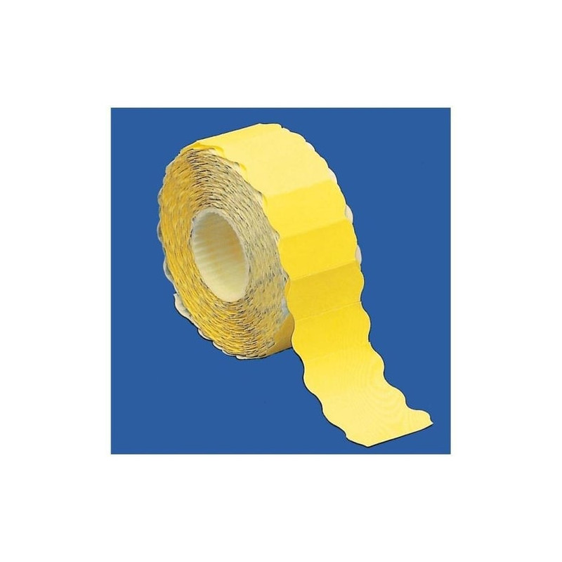 Rotolo prezzatrice markin 1500 etichette 26x12 giallo fluo permanenti