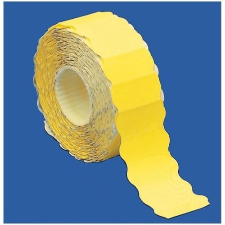 Rotolo prezzatrice markin 1500 etichette 26x12 giallo fluo permanenti