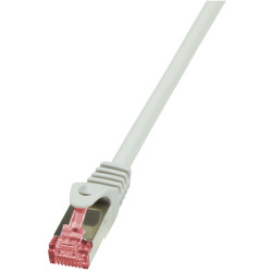 Logilink cat6 s/ftp patchkabel awg27 pimf grau 1,00m [cq2032s]