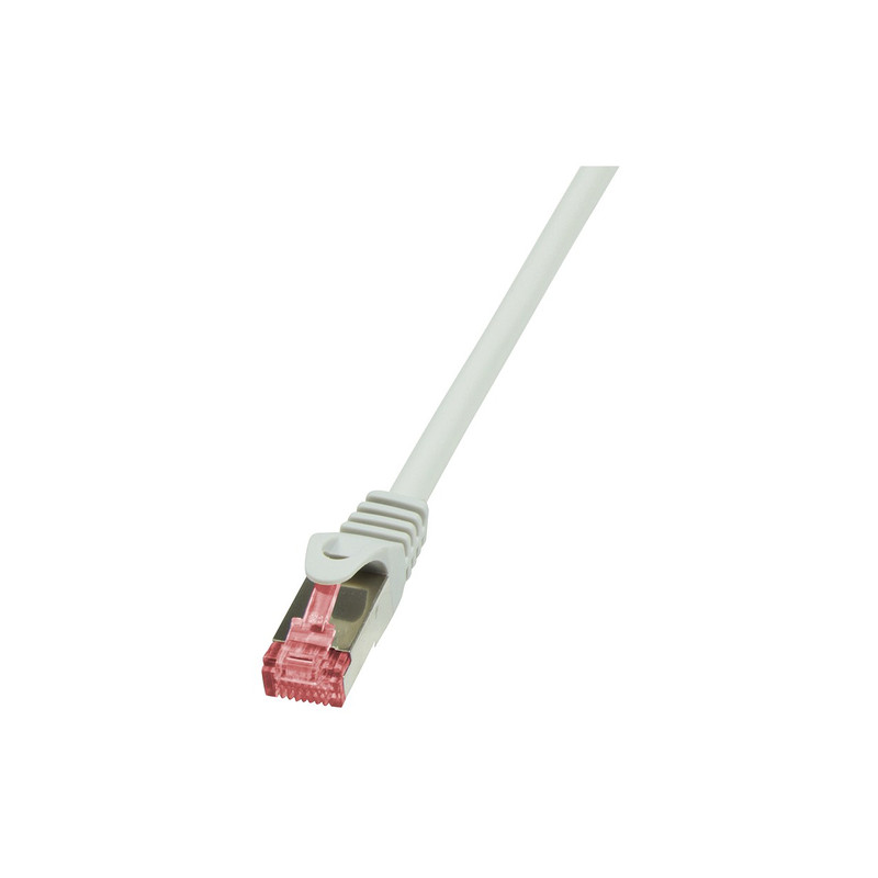 Logilink cat6 s/ftp patchkabel awg27 pimf grau 1,00m [cq2032s]