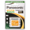 Pila ricaricabile panasonic mini stilo aaa nimh 1.2v 900ma 4pz