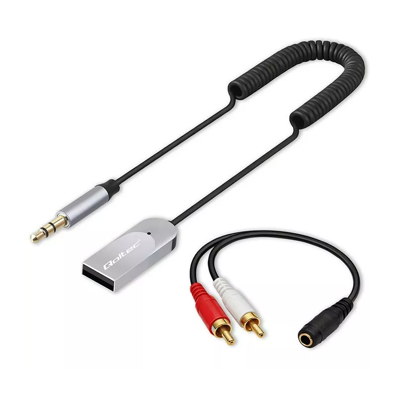 adattatore audio qoltec ricevitore wireless bluetooth per casa e