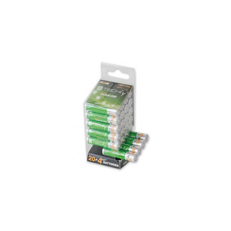 Pila techly 24 pz. multipack high power aaa mini stilo alcaline lr03