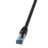 cavo di rete patch logilink cat.6a s/ftp pur ip20 uv 0,5m nero