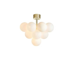 plafoniera markslojd merlot 13xg9 20w ip20 ottone e bianco [107912]