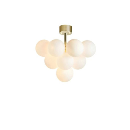 plafoniera markslojd merlot 13xg9 20w ip20 ottone e bianco [107912]