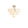 plafoniera markslojd merlot 13xg9 20w ip20 ottone e bianco [107912]