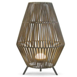lampada decorativa newgarden conta 30 a led/batteria ricaricabile/9w/3000k/900lm/ip54/grigio