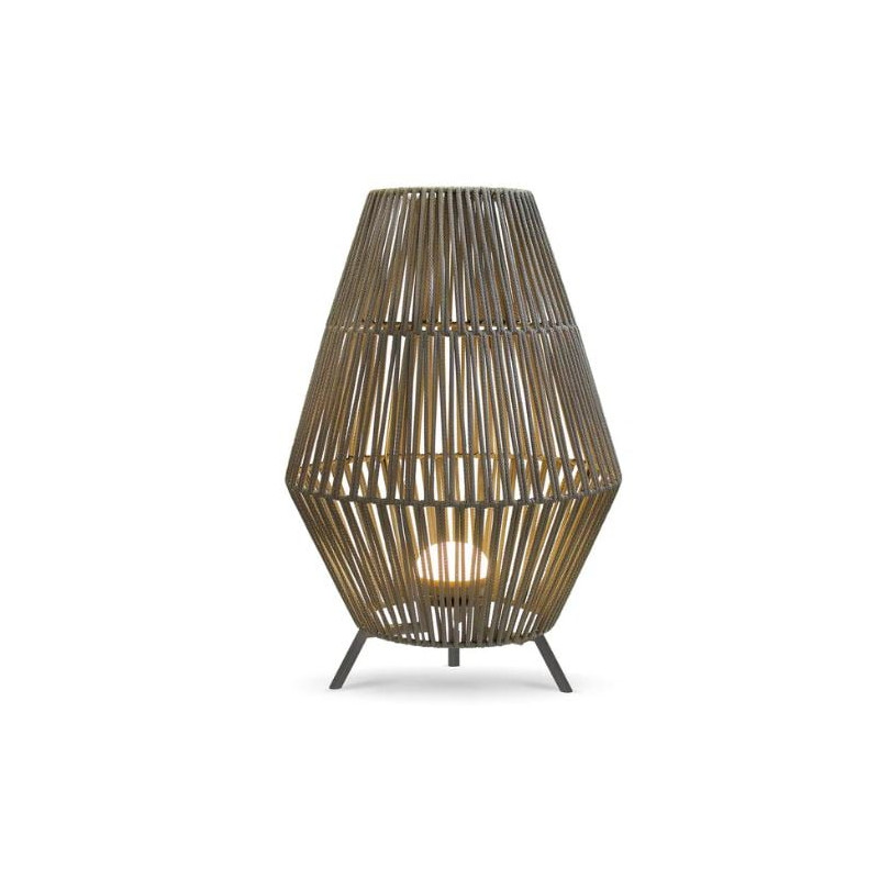 lampada decorativa newgarden conta 30 a led/batteria ricaricabile/9w/3000k/900lm/ip54/grigio