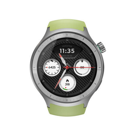smartwach motorola watch 2 47mm argento/verde [pg38c08264]
