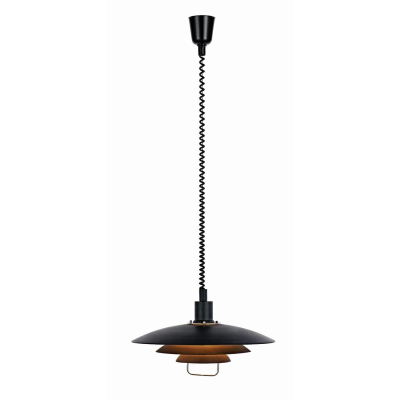 lampada a sospensione markslojd kirkenes 60w ip20 e27 nero [104540]