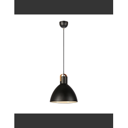 lampada a sospensione a led in stile scandinavo e27 ip20 60w 1m nero