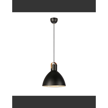 lampada a sospensione a led in stile scandinavo e27 ip20 60w 1m nero