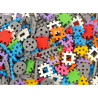 gioco da costruzione marioinex mini waffle costruttore 500pz multicolore
