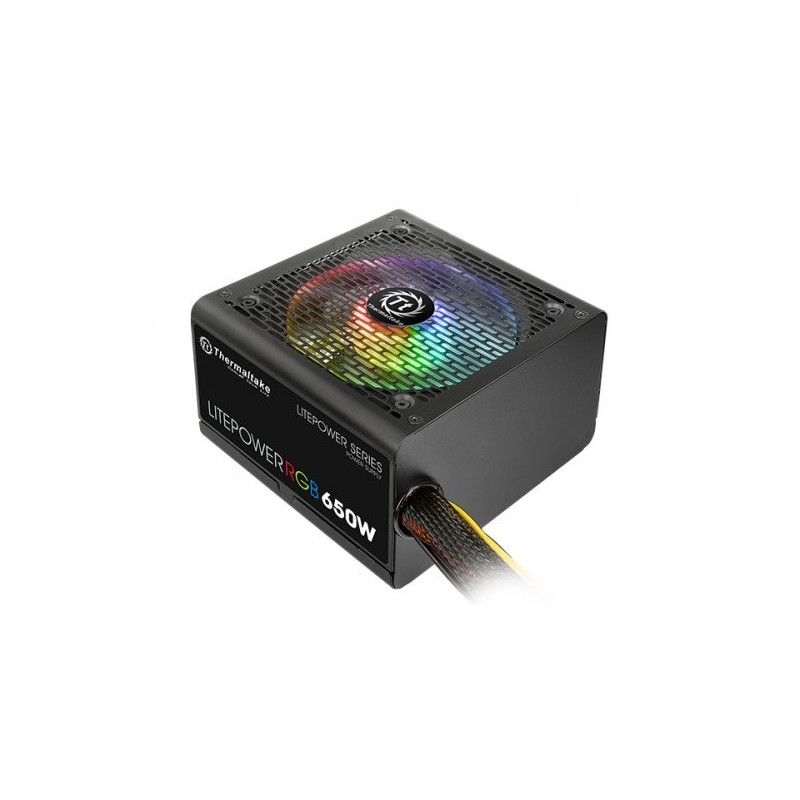 alimentatore 650w thermaltake litepower 12v rgb nero [kzttkz6litergb0]