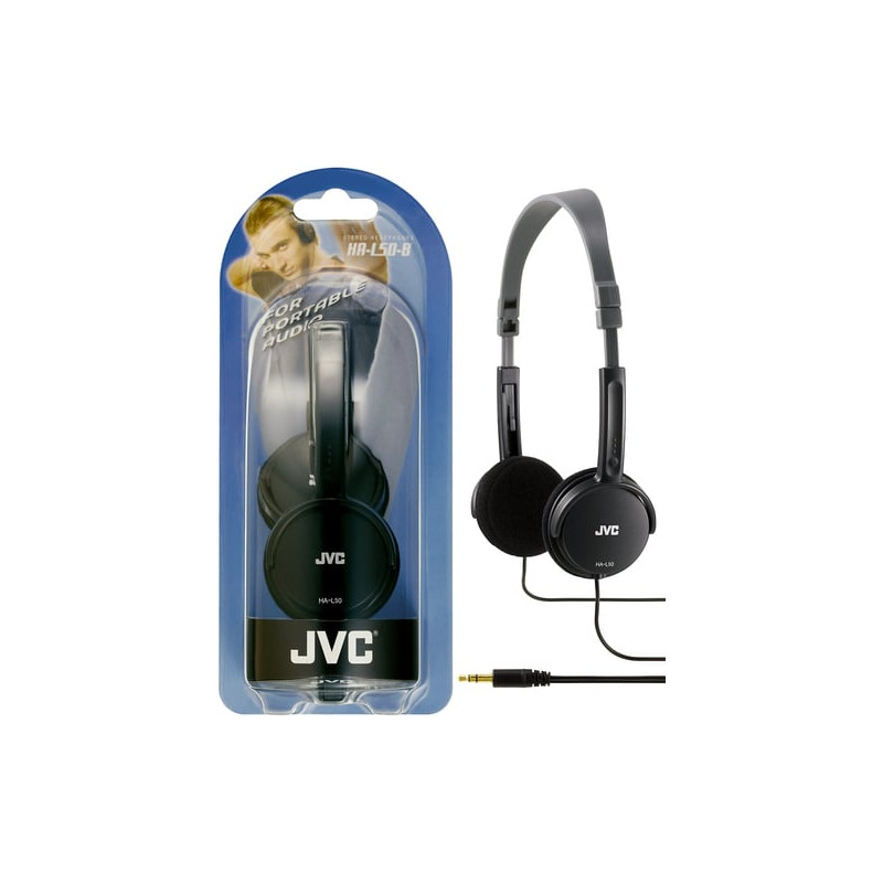 Cuffie jvc light l50 nere [ha-l50-b-e]