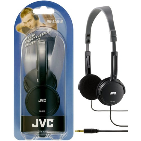 Cuffie jvc light l50 nere [ha-l50-b-e]