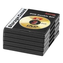 Custodia dvd hama 5 pz. doppio nero [51294]