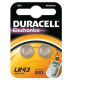 Pila duracell 2 pz. a bottone 1,5vlr43 [duracell]