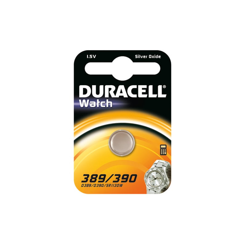 Pila duracell 1x10 pz. a bottone ossido d'argento d389/d390 [duracell]
