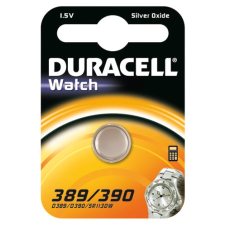 Pila duracell 1x10 pz. a bottone ossido d'argento d389/d390 [duracell]