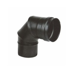 Gomito per pellet maral inox 90^ 10 nero 300 [maral]