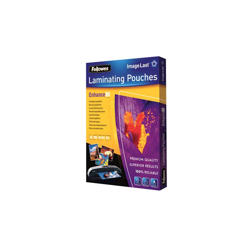 Pouches fellowes imagelast a5 80mic - 100 pezzi [5306002]
