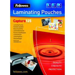 Pouches fellowes per laminazione 83x113 mm 125 mic lucida [5307101]