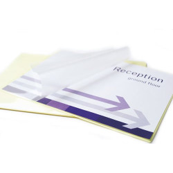 Pouches fellowes per laminazione a4 80 mic autoadesivo - 100